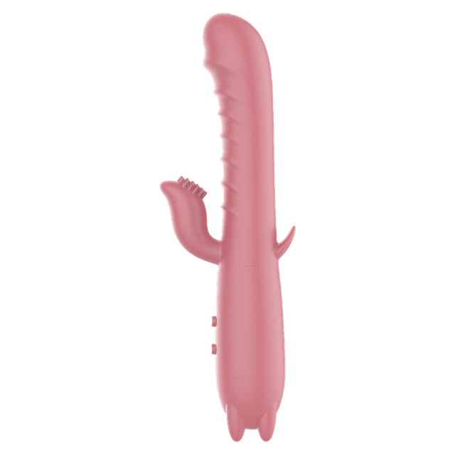 Clover Personal Massager in dusty rose body-safe silicone