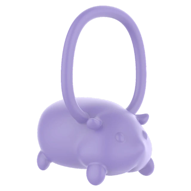 Orbit Couples Ring in soft lavender body-safe silicone