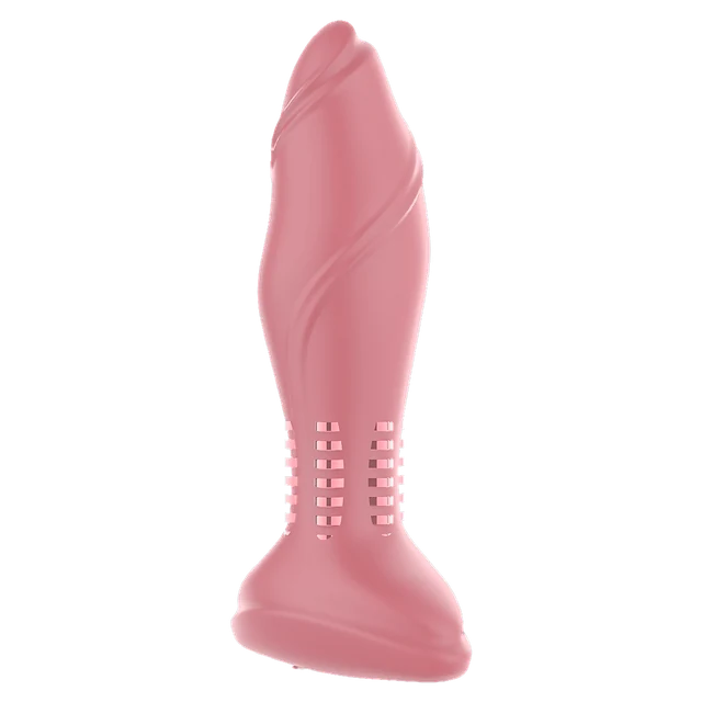 Shell Wearable Massager in warm rose body-safe silicone
